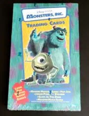 Monsters Inc. Factory Sealed Trading Card Box 24Packs Topps 2001 Disney Pixar