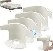 Lock Sheet Holders Set - 4 Pack Bed Sheet Holder Secure Bed Sheets Firmly in Place, Heavy Duty Bed Sheet Holder Corner Fitted Sheet Straps Fit All Mattress Size (4, White)