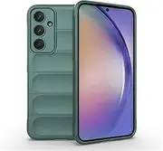 [JOJOBE] Soft TPU Protective Phone Case for Samsung Galaxy A35 5G Cover case Inner Soft Cushion, Drop-Proof Anti-Crack Case Compatible with Samsung A35 5G-Green