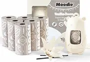 Moodie Teddy Bear Dispenser & Refill Roll Combo Set | Vanilla Scented