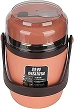 Insulated Food Container, Food Warmer Lunch Container Insulated Food Jar with Spoon 2L 3 Tier Insulated Stainless Steel Soup Container for School, Travel, Camping