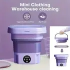 8L Mini Foldable Washing Machine Spin Dry Bucket Portable Travel Laundry Machine