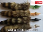 Faux Fur Fox Tail Glass Beads Butt Plug Anal Plug Role Play Women Men Sex Toy
