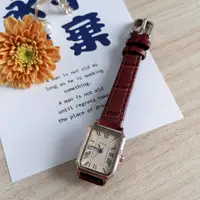 在飛比找蝦皮購物優惠-GOGOEY新款女士手錶  方形羅馬刻度簡約休閒皮帶手錶  