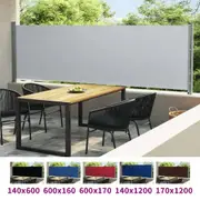 Patio Retractable Side Awning Garden Privacy Screen Multi Sizes/Colours vidaXL