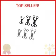 Willrain 60 Pairs Sewing Hooks and Eyes Closure for Bra Clothing Trousers Skirt