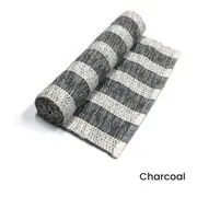 Noah Stripe Cotton Ribbed Table Runner 33 x 150 cm