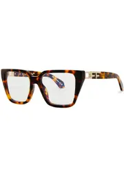 Off-White 29 Square-frame Optical Glasses, Glasses, Brown, Square One Size