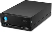 Lacie 1big Dock Pro 2TB External Solid State Drive Docking Station, Black