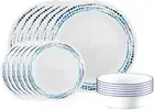 Corelle Ocean Blues Dinnerware Set, 18 piece, 6 x 26cm Dinner Plate, 6 x 17cm...