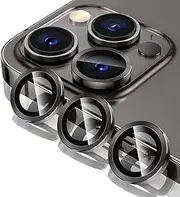 for iPhone 14 Plus 13 Pro Max 12 Mini Metal Camera Lens Glass Screen Protector Crystal-Clear, Scratch-Resistant Glass with Oleophobic Coating for Enhanced Photography