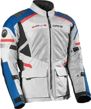 DANE Sundby Motorcycle Textile Jacket, black-grey-blue, Size 48 for Men Black Grey Blue