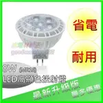 ☆水電材料王☆ LED MR16 8W 高顯色投射燈 軌道燈泡 省電80% 高亮度 搭配崁燈