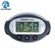 3 Buttons Smart Mini Digital Clock Portable Car Auto Dashboard LCD Display