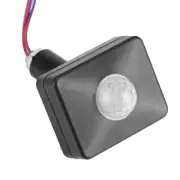 Black PIR Switch Infrared Motion Lighting Sensor Detector Wall Pavement US