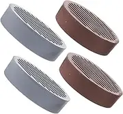 KALLORY 4pcs Professional Non Slip Furniture Cups Durable Couch Stoppers for Hard Floors Grey Protect Floors from Scratches Shock Absorption Stylish Design