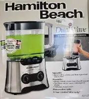 New Hamilton Beach Dual Wave Blender Model 52147 Double Cup 80oz NOS