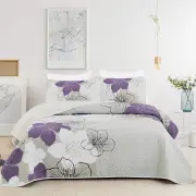 Serene Quilted bedspread and pillowcovers set: Enjoy Tranquil Comfort - Queen size