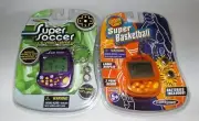2 Techno Source Super Soccer & Super Basketball Keychain Video Games Batteries