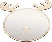 Minimalist Nordic Deer Antler Mirror Wall Decor Portable Makeup Mirror Boys and Girls Room Decor Home Wall Accent