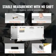Wheel Alignment Tool Kit 2-Pack Stainless Steel Toe Plates with Rods Measuring