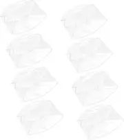 [ibasenice] 8 Pcs Clear Rain Bonnet for Women Lightweight Reusable Rain Caps for Hairstyle Breathable Design for Outdoor Use