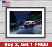 Initial D Poster 18" x 24" Print Anime Toyota Sprinter Trueno Apex AE86 Wall Art