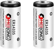 HOUYIBO 2PCS ER14335 Lithium Battery 3.6V 1650mAh Replacement Cell Non-Rechargeable Disposable High Performance for Water Meter