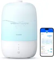 3L Top Fill Cool Mist Humidifier with Essential Oil Diffuser and Night Light