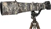 CHASING BIRDS Camouflage Waterproof Lens Coat for Nikon AF-S 600mm F4 E FL ED VR Rainproof Lens Protective Cover (Digital Camouflage, with FTZ-II)