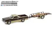 1:64 GreenLight *HITCH & TOW 24* Brown 1984 Chevrolet EL CAMINO w/Trailer *NIP*