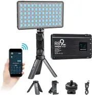 Portable RGB LED Video Light,360°Full Color Camera Studio Light APP Control...