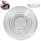Lazy Susan Turnable Organizer for Cabinet 11.5 Inches Clear Heavy Duty Plastic
