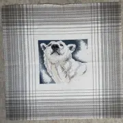 Finished Cross Stitch Polar Bear Unframed Piece