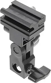Yardenfun Flexible Flash Trigger Bracket Light Stand Adapter Plastic Flash Lamp Holder Multi-Directional Flash Bracket for