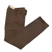 Warp + Weft ORD Chicago Straight Jeans Size 28Wx34L Brown/Capers Stretch Denim
