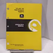 John Deere 125 and 140 High Pressure Washer Operators Manual OM-TY21561 NOS
