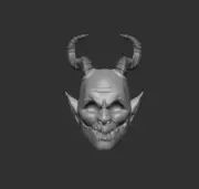 Lord Malak Dark Deception demon custom head for action figures