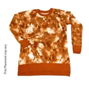 SMALL HANNAH LuLaRoe Crewneck ~ BROWN TIE DYE ~ Sizes 4-6; UNICORN COLLECTION