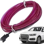 JMEDIC Car Strip Lights, Multicolor USB Car LED Lights, USB Car Ambient Lighting No Adhesive Required for Center Console&Dashboard