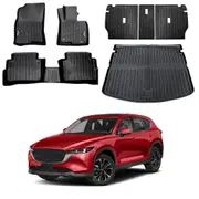 Floor Mat Boot Liner Back Seat Protector for Mazda CX5 CX-5 2022-2025 Heavy Duty Cargo Car Trunk Kick Mats Cover