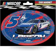 Rico Industries NASCAR Racing Kyle Larson Car Art Badge Magnet