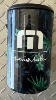 Travis Mathew Corkcicle Can Cooler Koozie Insulated Tropical Navy Blue Green