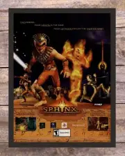 Sphinx And The Cursed Mummy Framed Video Game Art 2003 Vintage Print Ad Promo