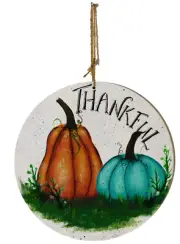Hand Painted Fall Thanksgiving Pumpkin Halloween Glow in the Dark Ghosts