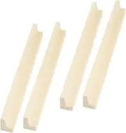 KOMBIUDA Wooden Display Base Rack for Dominoes Toys 4pcs Letter Bases for Home Gaming