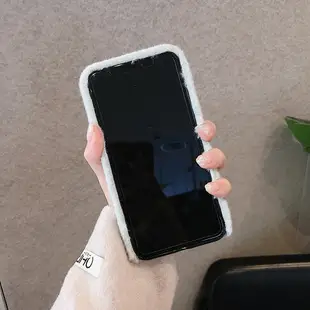 秋冬新款毛絨兔毛短蘋果XSMAX手機殼iphone7P全包8防摔xs軟6S殼XR潮男女8plus毛毛茸茸11pro max保護套薄荷綠