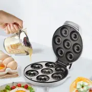 Mini Donut Maker 7 Grids Donut Maker Machine for Kid-Friendly Breakfast Desserts