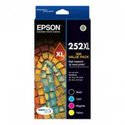 Epson 252XL 1 x Black, Cyan, Magenta, Yellow Ink Cartridge (Original)