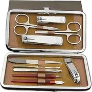 Nail Clippers Set Manicure Set Nail Clippers Kit, 10PCS Stainless Steel Professional Manicure Grooming Kits, Personal Portable Nail Care Tools with Luxurious Travel Case Nail Clippers Portable Set
